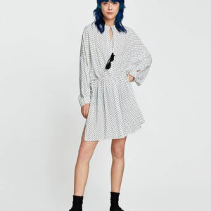 Polka dot shirt dress - Image 3