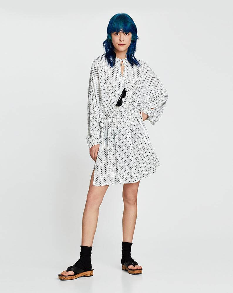 Polka dot shirt dress - Image 3