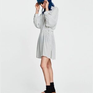 Polka dot shirt dress - Image 2