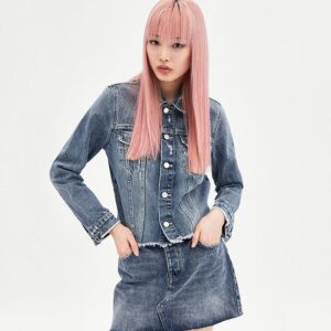 Ripped denim jacket - Image 1
